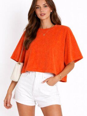 The Frankie Shop Terry Cloth Oversized Tee size Medium